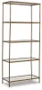 Ashley Furniture A4000441 Ryandale - Bookcase - Antique Brass Finish