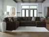 Ashley Furniture 98104S3 Ashley Furniture 98104S3 Midnight-Madness - 4-Piece Sectional With RAF Corner Chaise - Chocolate