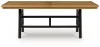 Ashley Furniture D841-55 Galliden - Rectangular Dining Room Extension Table - Black / Brown