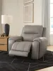 Ashley Furniture PCU1370013A Real Moments - Power Recliner With Audio Seating - Ash