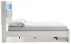 Ashley Furniture B2640B19 Altyra - Queen Panel Bookcase Bed With Footboard Storage - White