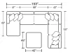 Jackson Furniture Industries 2470/30/72/75/28-21 Jackson Furniture Industries 2470/30/72/75/28-21 Polaris - 3 Piece Sectional With Comfort Coil Seating, 9 Included Accent Pillows And Included Cocktail Ottoman (Left Side Facing Chaise) - Sugar