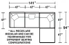 Jackson Furniture Industries 4445/31/59/28/4-26 Jackson Furniture Industries 4445/31/59/28/4-26 Posh - 4 Piece Modular Sectional With 1 Armless, 2 Corners, 1 Cocktail Ottoman - Dove