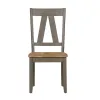 Liberty Furniture 62-C2500S Lindsey Farm - Splat Back Side Chair - Gray & Sandstone