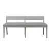 Liberty Furniture 652-C9001B Farmhouse Reimagined - Upholstered Bench - Antique White / Chestnut Tops