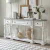 Liberty Furniture 244-AT2002 Magnolia Manor - 3 Drawer Hall Console Table - Antique White