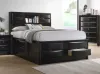 CoasterEssence 202701Q Briana - Wood Queen Storage Bookcase Bed - Black
