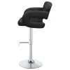 CoasterEssence 102555 Brandi - Adjustable Bar Stool - Black And Chrome