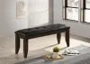 CoasterEveryday 102723 Dalila - Leatherette Upholstered Wood Dining Bench - Cappuccino