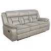 CoasterEveryday 651351 Greer - Upholstered Motion Reclining Sofa - Taupe