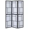 CoasterEveryday 900102 Damis - 3-Panel Room Divider Folding Shoji Screen - Black