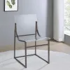 Coaster Fine Furniture 121142 Adino - Acrylic Dining Side Chair (Set of 2) - Black Nickel