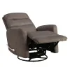 New Classic U2518-14-FBR New Classic U2518-14-FBR Takami - Swivel Recliner - Chocolate Poly
