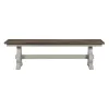 Intercon DK-CH-1568B-RFO-C Drake - Dining Bench - Rustic White / French Oak