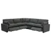 Coaster Fine Furniture 609530P Collins - 5 Piece Modular Power Reclining Sectional - Dark Gray