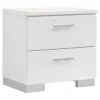 Coaster Fine Furniture 203511F-S4 Felicity - 4 Piece Full Bedroom Set - White High Gloss