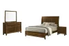 New Classic 00-B0182-34N New Classic 00-B0182-34N Ballard - 5/0 Queen 4 Piece Bedroom Set (Bed, Dresser, Mirror, Nightstand) - Brown