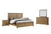 New Classic 00-B3907-15N New Classic 00-B3907-15N Sunstone - 6/6 Eastern King 5 Piece Bedroom Set (Bed & Dresser & Mirror & 2 Nightstands) - Light Brown