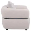 Coaster Fine Furniture 508963 Jeanette - Fabric Upholstered Round Arm Accent Chair - Beige