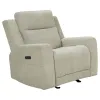 Coaster Fine Furniture 610153P Kennett - Chenille Upholstered Power Recliner Chair - Ivory