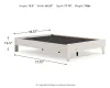Ashley Furniture EB1864-112 Ashley Furniture EB1864-112 Socalle - Full Platform Bed - Light Natural
