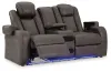 Ashley Furniture 36602/15/18 Ashley Furniture 36602/15/18 Fyne-Dyme - 2 Pc. - Power Reclining Sofa, Power Reclining Loveseat - Shadow