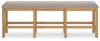 Ashley Furniture D773-09 Havonplane - XL Counter Height Upholstered Dining Bench - Brown