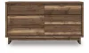 Ashley Furniture PCB3367-231 Chirason - Six Drawer Dresser - Brown