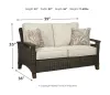 Ashley Furniture P750/838/835/821 Paradise Trail - 3 Pc. - Lounge Set - Medium Brown