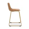 Ashley Furniture PCD373-324 Ciabori - Upholstered Barstool (Set of 2) - Toast / Gold