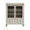 Liberty Furniture 661W-CH5468 Whitney - Display Cabinet - Antique Linen / Weathered Gray
