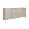 Liberty Furniture 2146-AC1000 Kinsley - 4 Door Accent Cabinet - Washed Taupe / Silver Champagne