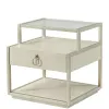 Riverside Furniture 50208 Maisie - Rectangular End Table - Champagne