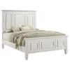 CoasterEssence 201301Q Sandy Beach - Wood Queen Panel Bed - Cream White