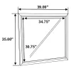 CoasterEveryday 212424 Watson - Dresser Mirror - Gray Oak