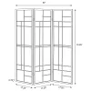 CoasterEveryday 900110 Katerina - 3-Panel Room Divider Folding Shoji Screen - Cherry