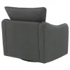 Coaster Fine Furniture 903393 Madia - Upholstered Sloped Arm Swivel Glider Chair - Charcoal