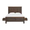 Intercon TR-BR-3665QS-DWS-C Intercon TR-BR-3665QS-DWS-C Transitions - Queen Storage Bed - Driftwood / Sable