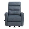 New Classic U2518-14-FBL New Classic U2518-14-FBL Takami - Swivel Recliner - Blue Poly