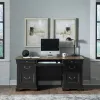 Liberty Furniture 532-HO-JED Meritage - Jr Executive Desk - Aged Charcoal