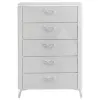 Coaster Fine Furniture 215795 Cassia - 5-Drawer Bedroom Chest Of Drawers - White High Gloss