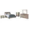 Coaster Fine Furniture 222521KE-S5 Solano - 5-Piece Eastern King Bedroom Set - Weathered Mango
