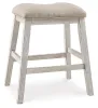Ashley Furniture D394-024 Skempton - Upholstered Stool (Set of 2) - White