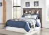 Ashley Furniture B211-85 Drystan - Full Bookcase Headboard - Brown / Beige