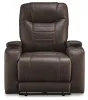 Ashley Furniture 1610413 Schooner Rocks - Power Recliner / Adj Headrest - Umber