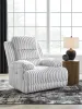 Ashley Furniture PC4280406 Rhines Falls - Zero Wall Recliner - Alloy
