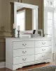 Ashley Furniture B129/31/36/77/74/98 Ashley Furniture B129/31/36/77/74/98 Anarasia - 5 Pc. - Dresser, Mirror, Queen Sleigh Bed - White