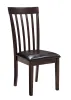 Ashley Furniture D310/15/01(2) Hammis - 3 Pc. - Drop Leaf Table, 2 Upholstered Side Chairs - Dark Brown