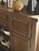 Ashley Furniture D631/45/01(6)/60 Ashley Furniture D631/45/01(6)/60 Moriville - 8 Pc. - Extension Table, 6 Side Chairs, Server - Dark Gray