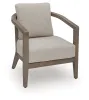 Ashley Furniture PCP310-050 Joy Lagoon - Outdoor Chairs With Cushions/Table (Set of 3) - Beige